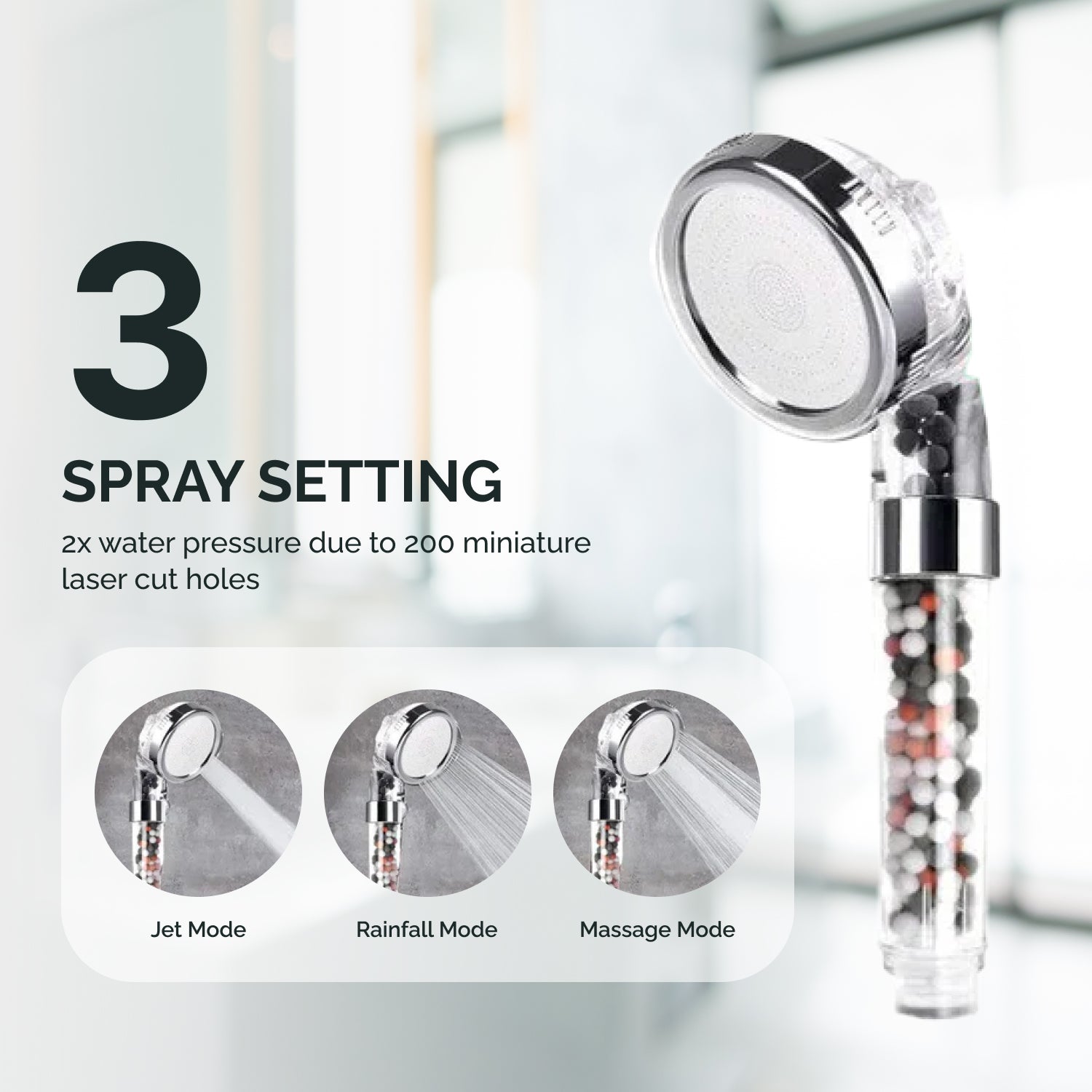 wall mount shower head