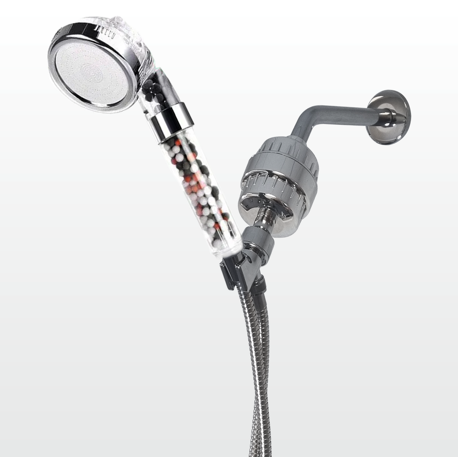Kit de filtration d'eau dure StoneStream avec pommeau de douche et adaptateur mural
